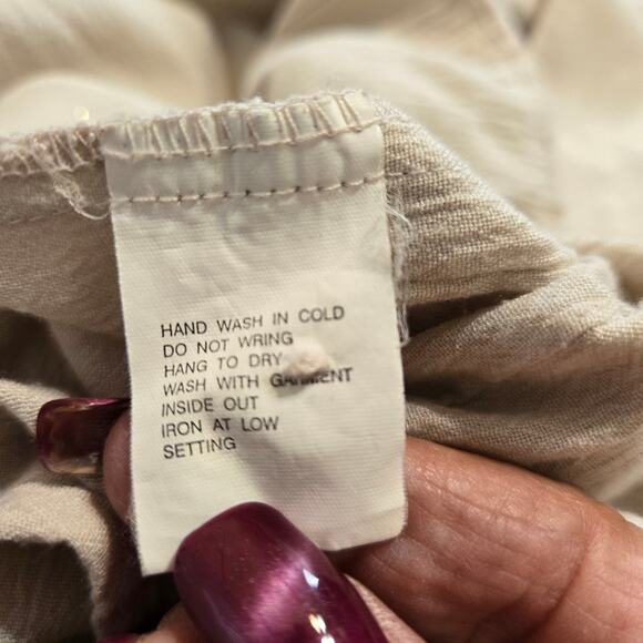 Blast Womens Casual Button up 3/4 Slv Embellished Pin Tucks Collard Blouse SZ 2X - Picture 7 of 8